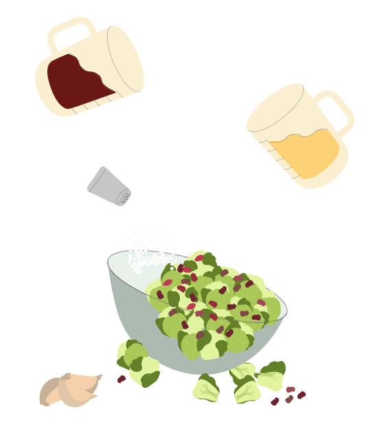 Holiday Roasted Brussel Sprouts Salad