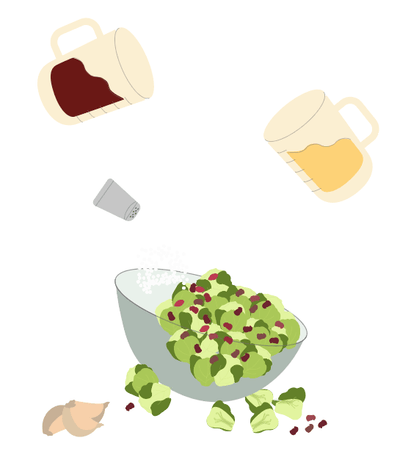 Holiday Roasted Brussel Sprouts Salad